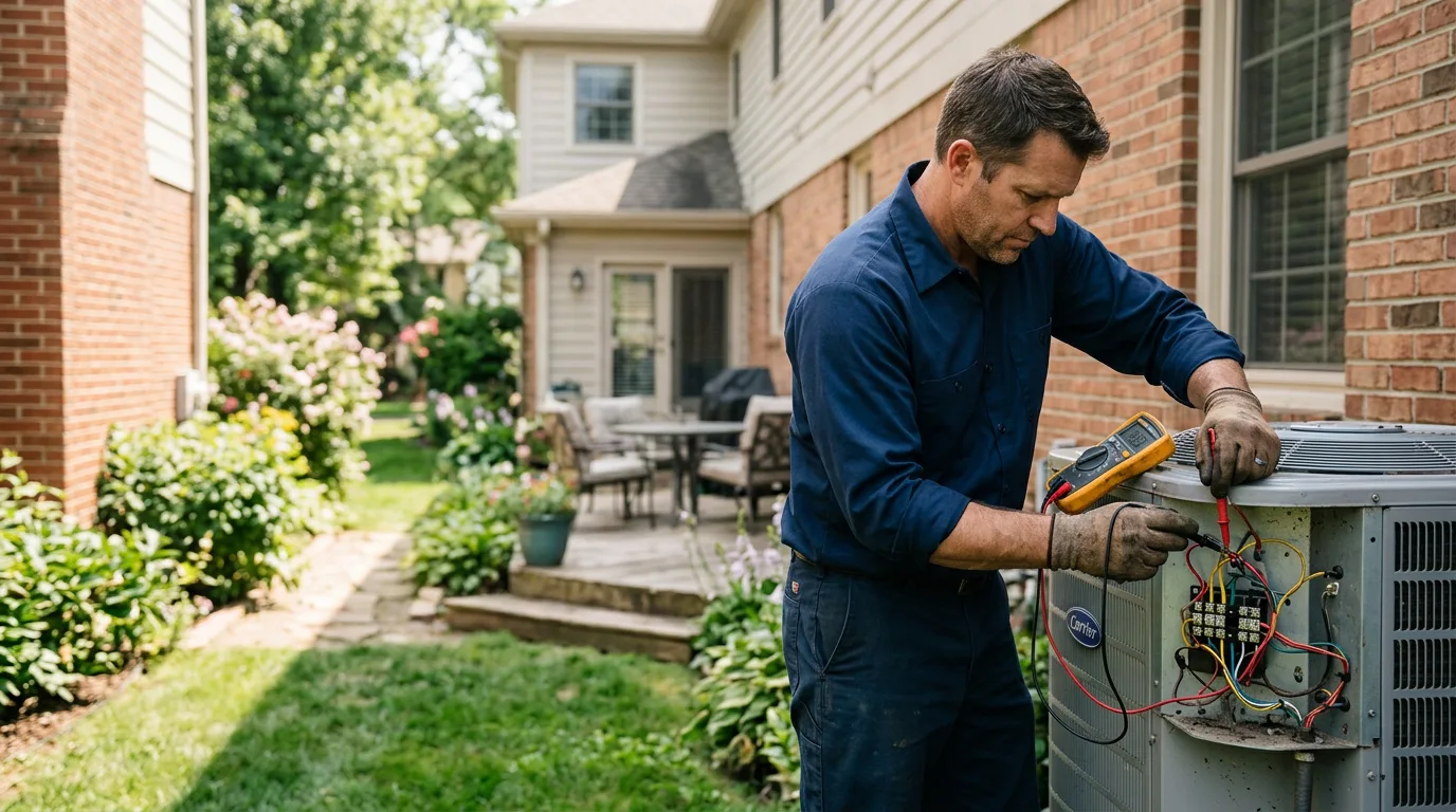 HVAC technician working near Sunderland, MA